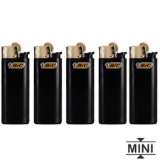 5 briquets bic mini à pierre