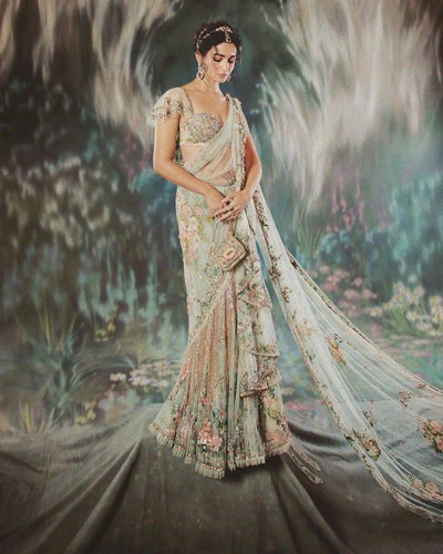 Beau chemisier sari indien