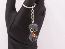 Porte-clés harry potter baguette magique blanc enfant fan collection