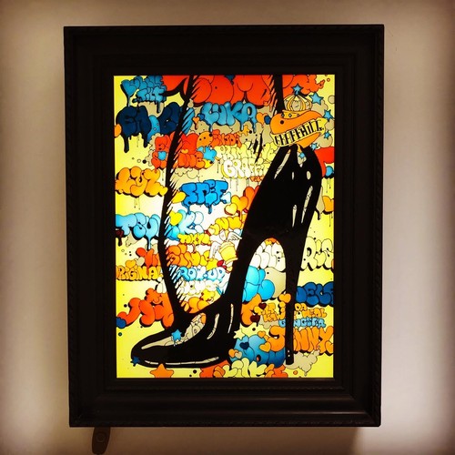 Rare acrylique sur - plexi, de