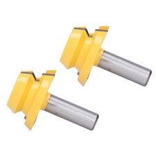 Lot De 2 Fraises à Tenon Octaédriques En Acier Au Carbure De Tungstène 45 Pour