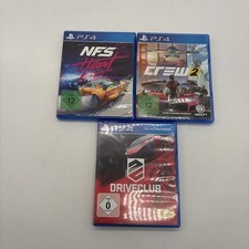 Lot 3 Jeux Course PS4 Need for Speed The Crew 2 DriveClub Racing