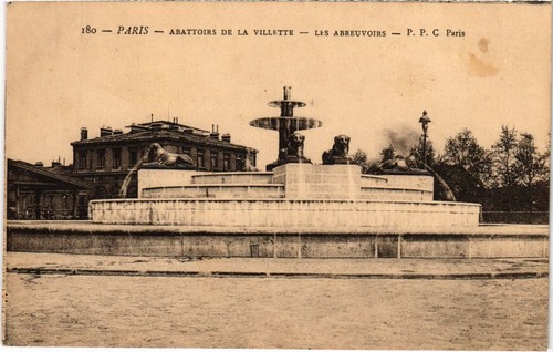 Cpa paris 19e - 19e, abattoirs