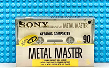 SONY  METAL MASTER  90  1992 USA  TYPE IV   BLANK CASSETTE TAPE (1) (SEALED)