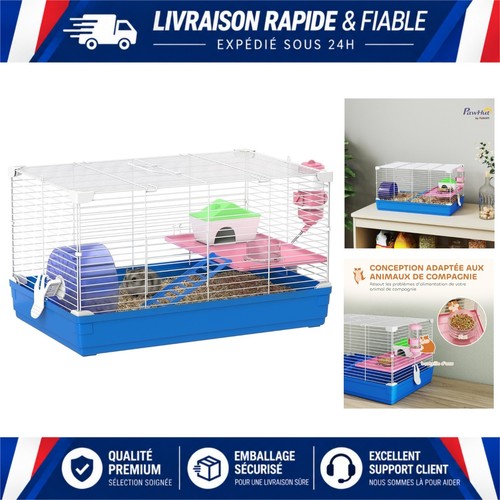Pawhut cage hamster 2 - cage, à