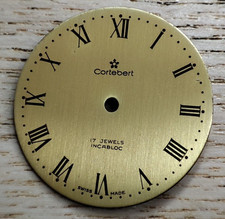 Cortebert Watch Dial Gold