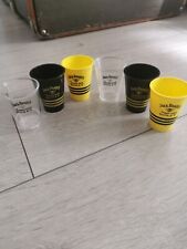 Very Rare 6 JACK DANIEL'S Hard Plastic Whisky Shooters 