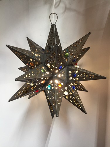 Moravian star pierced - star,