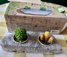 Jardin Zen avec 2 Bougies Cactus Atmosphera