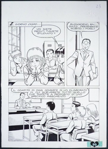 Planche originale manga