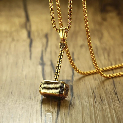 Collier pendentif marteau - , thor