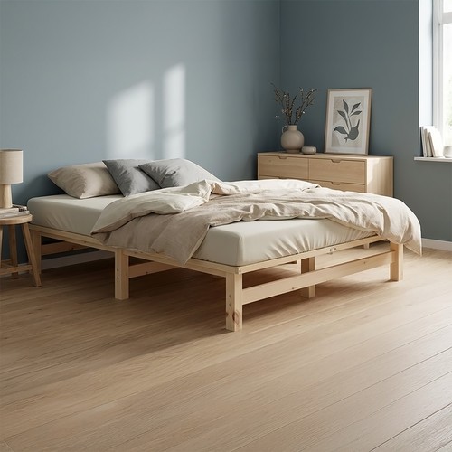 Lit 120x200 bois massif - 120x200, en