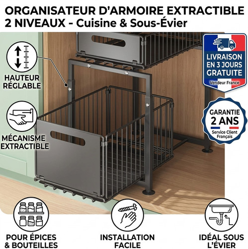Organisateur sous evier - evier, 2