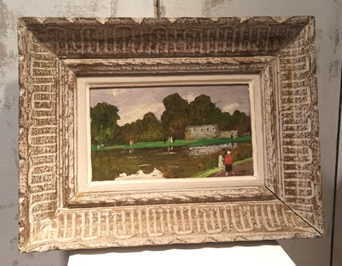 Peinture sur panneau bois - panneau,