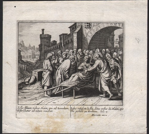 1670 gravure eau forte - 1670, miracle