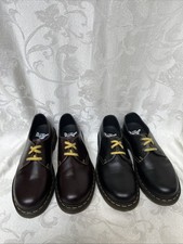 Dr Martens   1461 Black & Brown Leather Oxfords Unisex USM 8 / USL 9 (Two Pair)