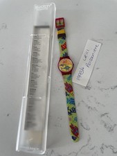 Swatch Originals Poissoniere Fishes Watch FLR111 1994 Unworn New Battery Fitted