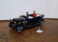 Jouet mécanique vintage en tôle - Paya - Voiture décapotable avec chauffeur
