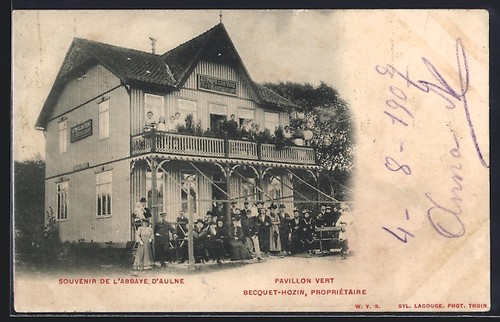 Cpa gozée abbaye - abbaye, d´aulne