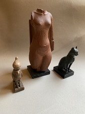Moulages D’apres L’égypte Antique Buste Reine Femme Chat Bastet Faucon Horus