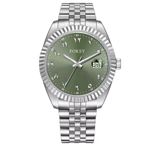 Date mods acier cadran - date, vert