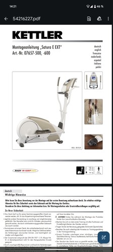 Vélo elliptique kettler - vélo,