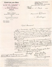 Facture   1925 COMPTOIR DES