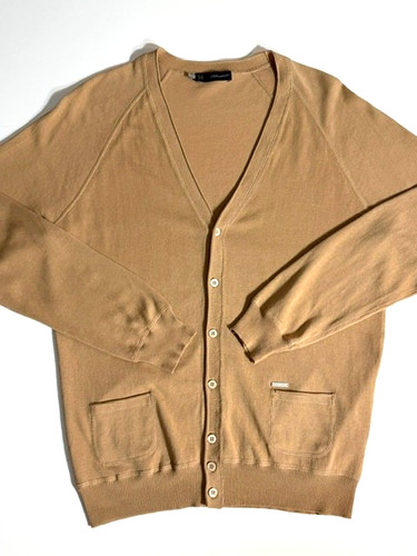 Dsquared2 tan neck cardigan - v-neck,