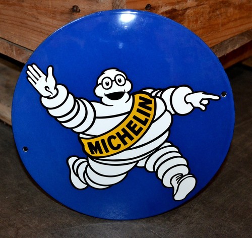 Plaque émaillée michelin - plaque,