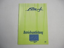 Peugeot Fox Moped Moped 50 CCM Owners Manual Owners Manual 1993