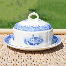 Antique Villeroy & Boch Burgenland Round Earthenware Butter Bowl