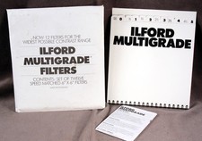 ILFORD MULTIGRADE FILTERS  6" x 6”  Set of 12 Filters, BARELY USED