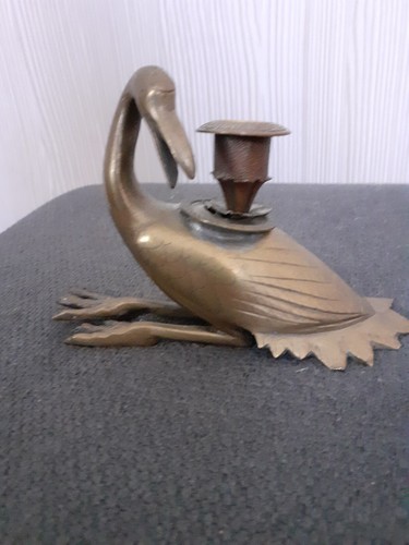 Flambeau main bronze - à,