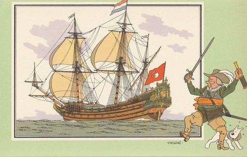 Chromo tintin hergé marine - chromo, tintin/hergé/marine