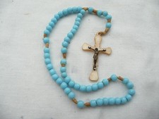 antique rope rosary with its glass grains