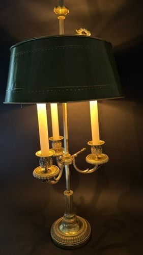 Lampe bouillotte bronze - en,