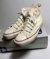 ?1980s Converse  Chuck Taylors ? USA Size 10. Nice Cond. Dble stitch canvas