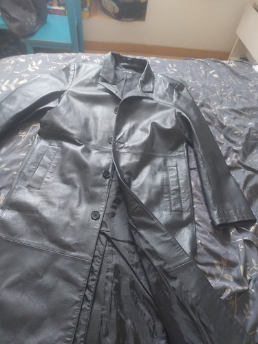 Manteau long cuir porc - manteau,