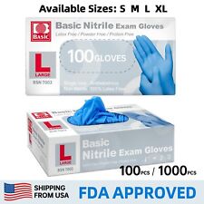 Blue Nitrile Medical Gloves Powder Free Latex Free Food Grade Disposable Glove