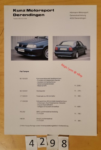 Hormann motorsport fiat tempra - hormann,