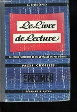 LE LIVRE DE LECTURE DU COURS