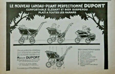PRESS AD 1926 PERFECTED WOODEN FOLDING PRAM DUPONT