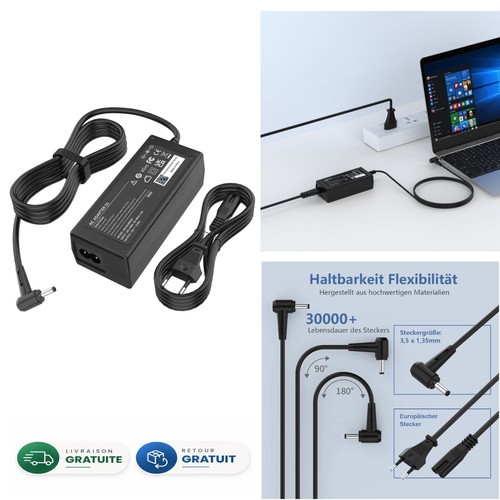 Chargeur 65w 19v - chargeur, 3,42a