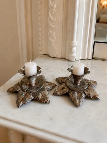 Paire petits bougeoirs - petits,