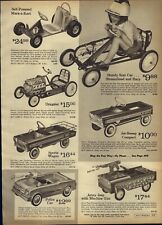1966 PAPER AD Marx-A-Kart Hot Rod Pedal Car Army Jeep Tricycle Mattel Jet-Age 