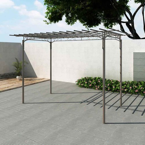 Tonnelle jardin acier - tonnelle, en