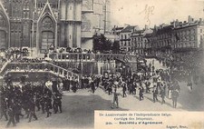 Belgium - BRUSSELS - 75th Anniversary of Independence - Flags