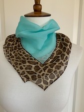 echo neck scarf 100% silk