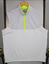 NIKE GOLF Tour Performance Size XL Mens 1/2 Zip Hardshell/Knit Pullover Vest