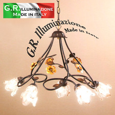 Lustre fer forgé classique